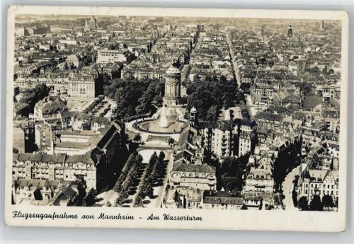 68159 W6800 Mannheim - Flugzeugaufnahme, Am Wasserturm