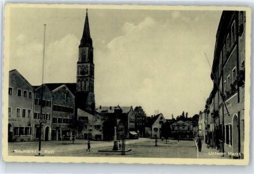 84494 W8267 Neumarkt-Sankt Veit - Kirche, Ortsansicht, Unterer Markt
