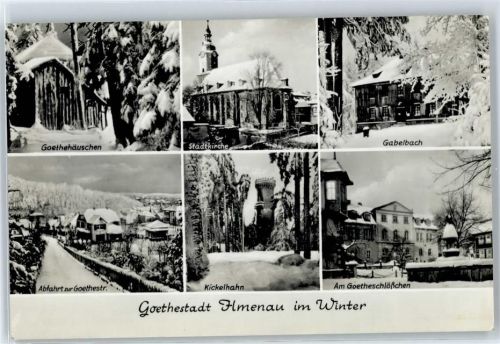 Ilmenau Goethehaus, Kickelhahn, Stadtkirche, Am Goetheschlösschen