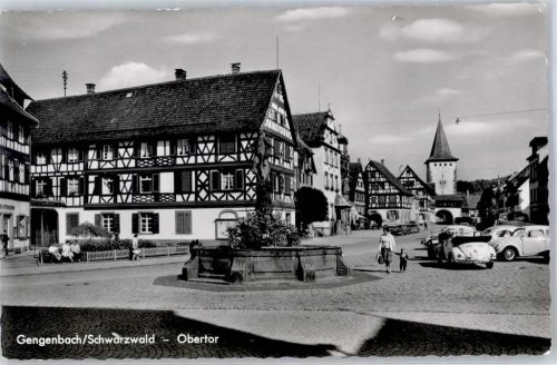 Gengenbach Markt Brunnen Obertor