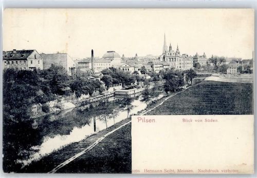 Plzen Blick von Süden
