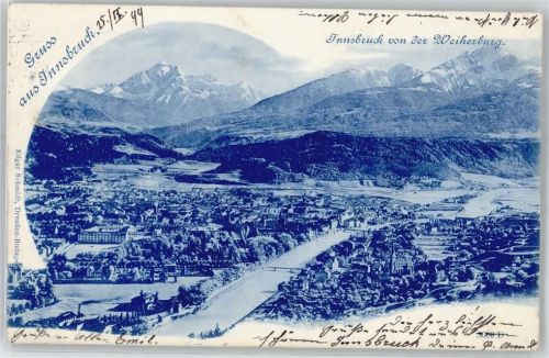 Innsbruck Totalansicht von der Weiherburg