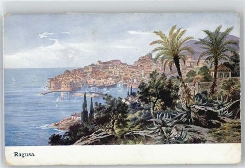 97100 Ragusa - mit Meer und Palmen