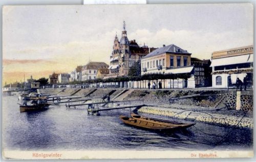 Königswinter Rheinallee Schiffsanleger