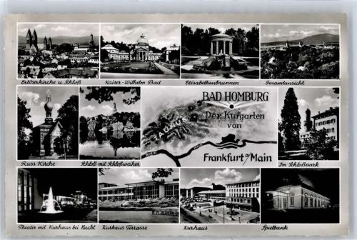 Bad Homburg Erlöserkirche, Schloss, Russische Kirche, Theater, Kurhaus, Spielbank, Elisabethenbrunnen