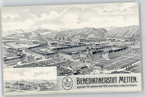 94526 W8354 Metten , Donau - Benediktinerstifr