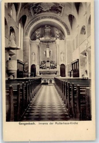 Gengenbach Inneres der Mutterhaus Kirche