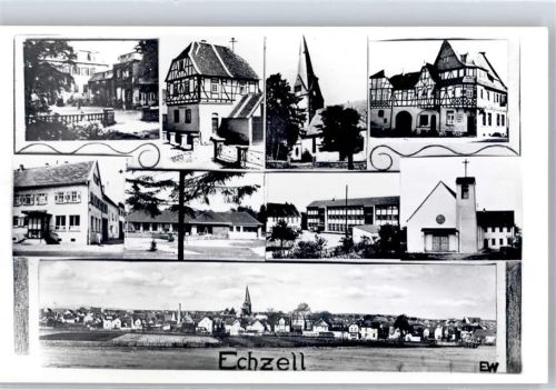 61200 W6363 Echzell - Kirche Rathaus