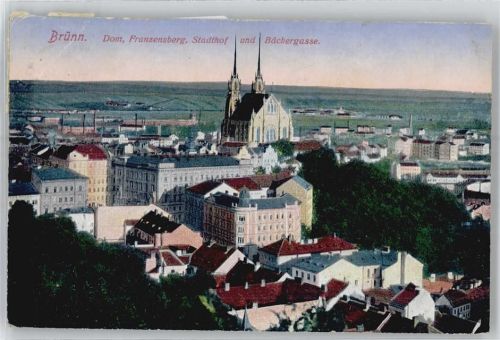Brno Dom, Franzensberg, Stadthof, Bäckergasse