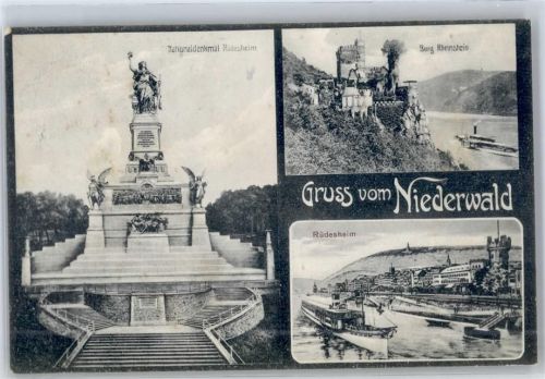 Niederwald Nationaldenkmal Rüdesheim Burg Rheinstein