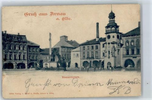 Hostinne Arnau - 1901 Bismarckplatz Rathaus