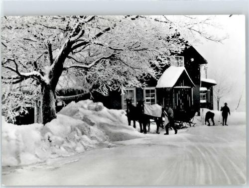 Schellerhau Oberer Gasthof im Winter