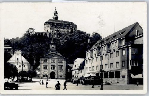 Náchod Marktplatz Rathaus Schloss Grafo Cuda Holice