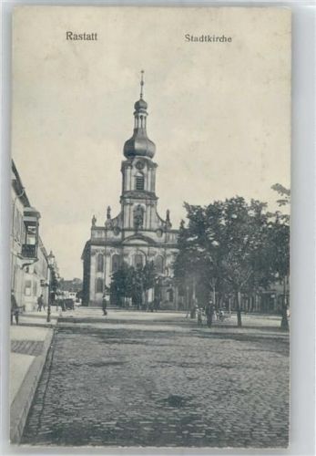 76437 W7550 Rastatt 1907 - Stadtkirche
