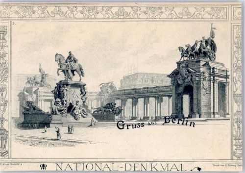 10115 W1000 Berlin Mitte Künstlerkarte National-Denkmal