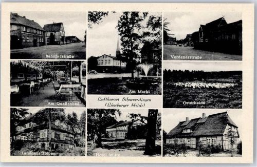 Schneverdingen Bahnhofstraße Verdenerstraße Am Markt Osterheide Schäferhof Hotel Witte Landhaus Höpen Am Quellenbad