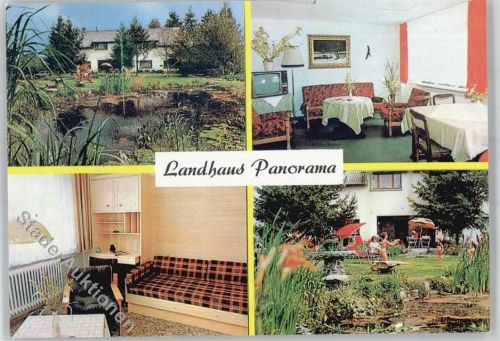 Waldbrunn Pension Panorama Innen Garten