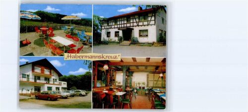 64711 W6120 Erbach , Odenw - Gasthaus zum Habermannskreuz Autos