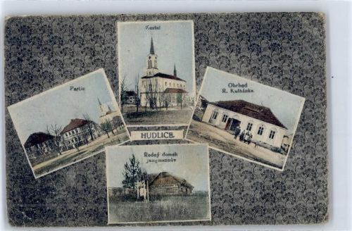 Beroun Kostel Obehod R. Kulhanka Rodny domek Jungmannuv Hudlice