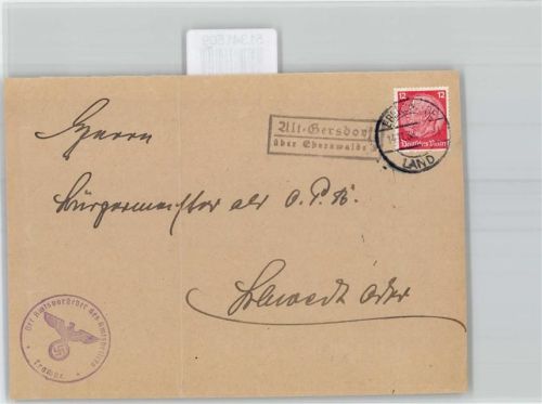 Altgersdorf WK II Landpoststempel über Eberswalde