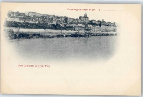 Boulogne-sur-Mer Quai Gambetta et Avant Port