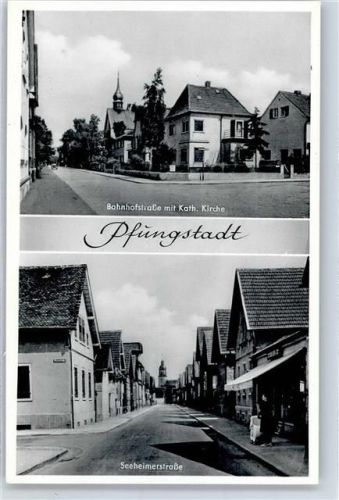 Pfungstadt Bahnhofstrasse Kirche Seeheimerstrasse
