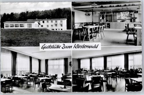 Arnsburg 1964 Gasthaus Zum Klosterwald Saal