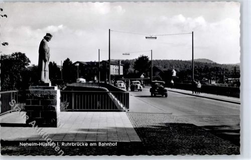 Neheim-Hüsten 1957 Ruhrbrücke Denkmal