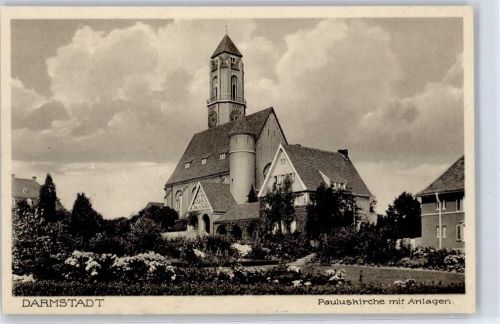 Darmstadt Pauluskirche mit Anlagen
