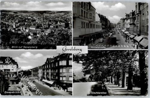 Gevelsberg Mittelstrasse Ennepebrücke Omnibus AKU1