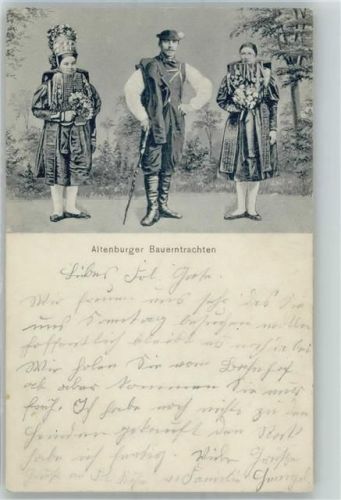 04600 O7400 Altenburg , Thür 1910 - Altenburger Bauerntrachten