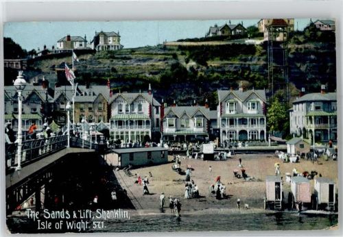 Shanklin Strand Badewagen Isle of Wight