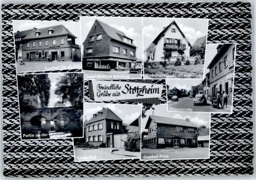 Stotzheim Gasthaus Op d´r Eck Partie an der Wasserburg Lindenhof Gasthaus Prinz Hauptstraße Wohnhaus Decksteinerstraße Geschäft Schilling