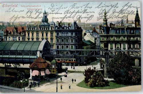 Elberfeld 1911 Schwebebahnhof Döppersberg
