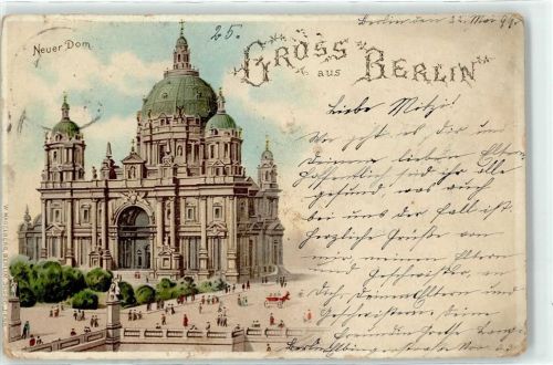 10115 W1000 Berlin, unsortiert Lithographie Neuer Dom