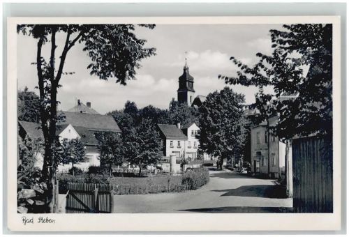 Bad Steben Blick zur Kirche