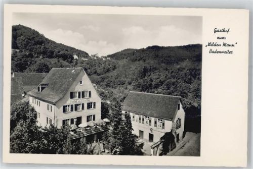 Badenweiler Gasthaus Pension zum wilden Mann Oberweiler