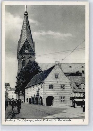 Flensburg 1943 Kirche St. Marien