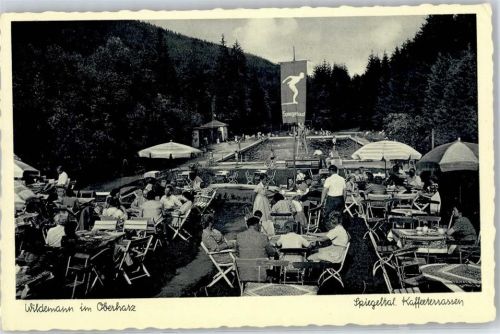 38709 W3391 Wildemann - Gasthaus Spiegelbad Terrasse