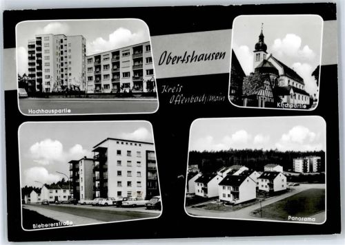 Obertshausen Hochhaus Biebererstraße Auto Kirche