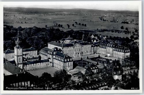 76646 W7520 Bruchsal - Fliegeraufnahme Schloss