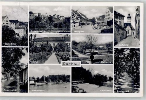 Dachau 1933 Schloß Stadtplatz Karlsberg Verlag Ottmar Zieher