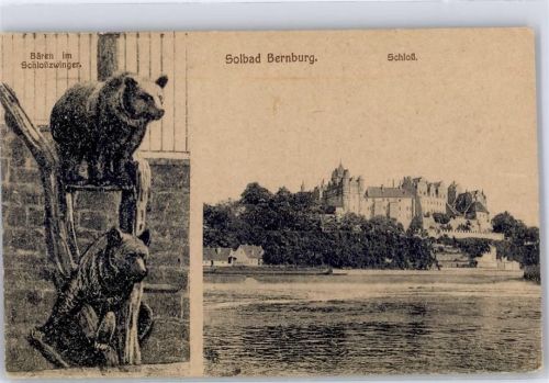 Bernburg Schloss Bären im Schlosszwinger