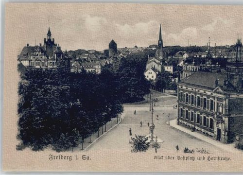 Freiberg Hornstraße Litfaßsäule