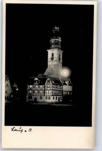 Lauf Rathaus bei Nacht