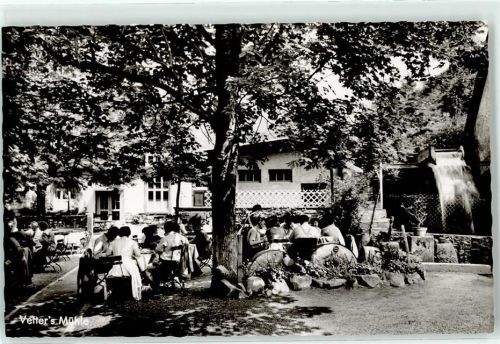 64625 W6140 Bensheim Foto AK Gasthaus Vetters Mühle