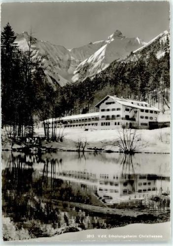 Oberstdorf Erholungsheim Christlessee Winter