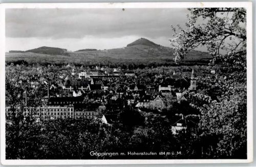 Göppingen Blick mit Hohenstaufen Notopfer