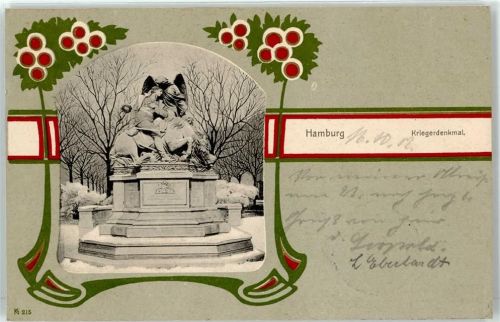 Hamburg 1902 Kriegerdenkmal