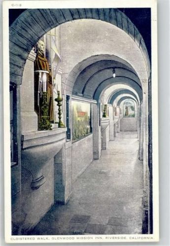 Riverside Lithographie Glenwood Mission Inn Cloistered Walk